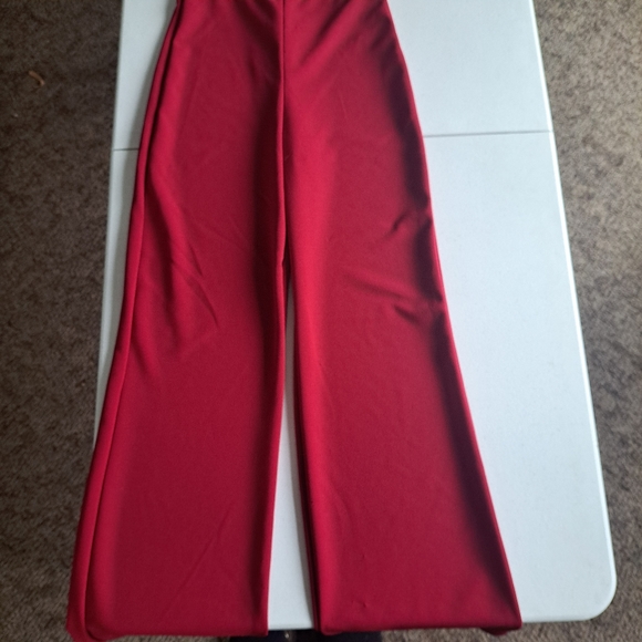 Burgundy Jumpsuit Versace print - Picture 7 of 7